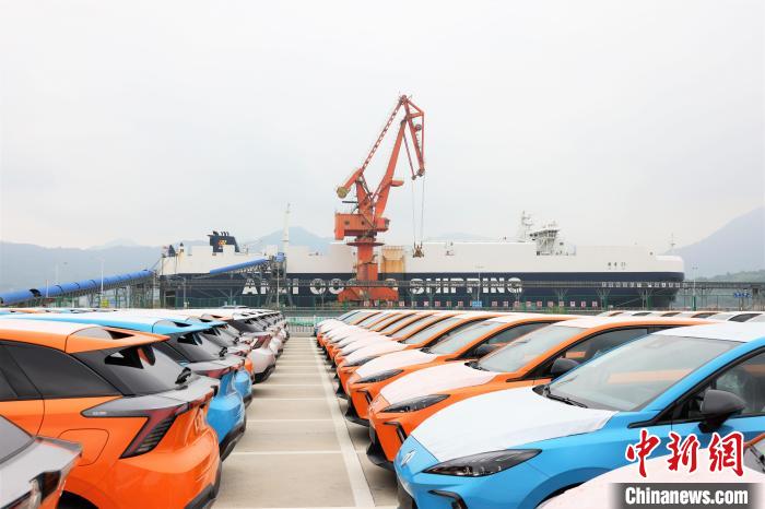 700辆新能源汽车从福建宁德“乘”船首次出口中东