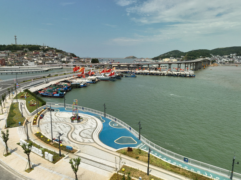 改造后的海塘区域。嵊泗县水利局供图